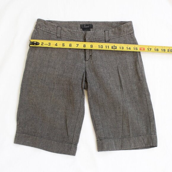 Frenchi Bermuda Shorts - Black and White Chevron - Picture 3 of 5